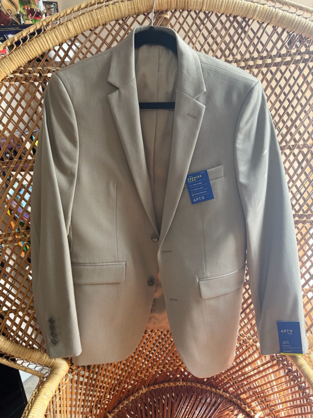 Apt. 9 Slim Fit Tan Two-Button Sport Coat